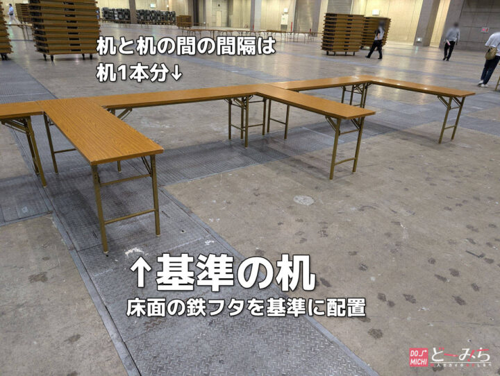 コミティアの基準机
